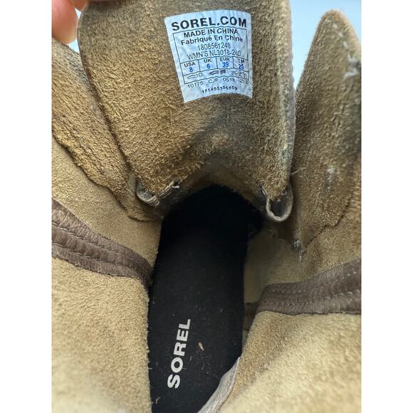 Sorel Joan of Arc Wedge II Boot in Brown Leather Size 8 - Picture 5 of 5